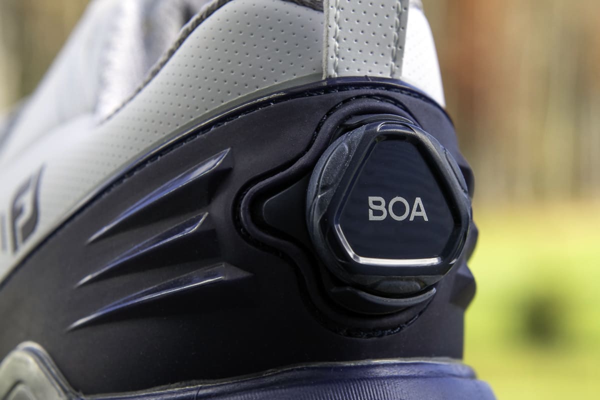 FootJoy フットジョイ FootJoy Men's Tour Alpha Dual Boa Golf Shoe,  White/Navy/Grey,